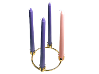 Advent Candles and Stand