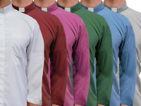 Colored Clergy Shirt - Long Sleeve
