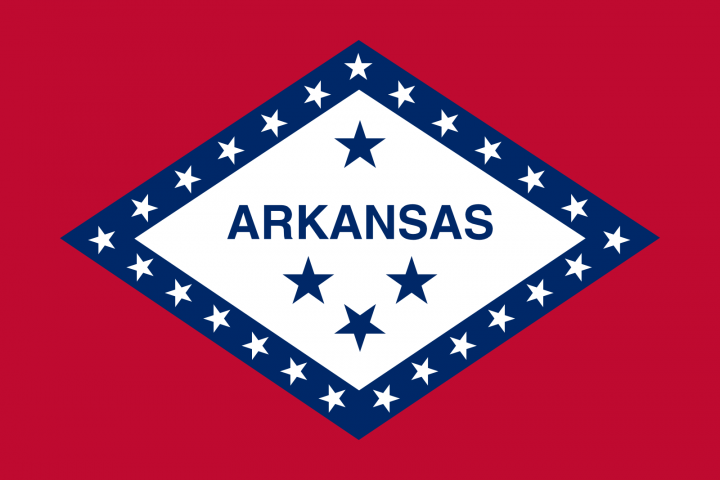 The Arkansas state flag