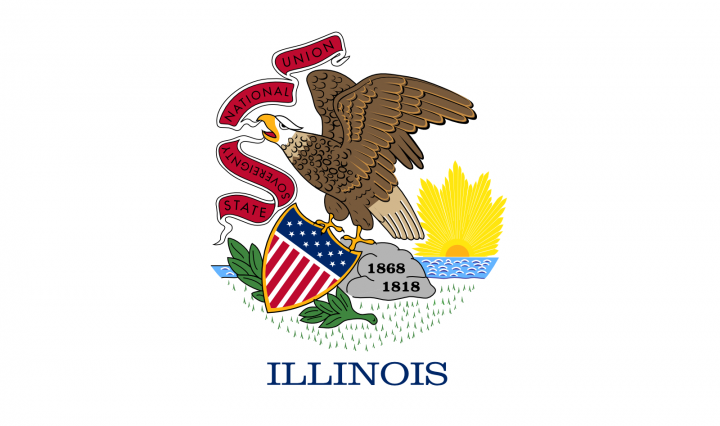 The Illinois state flag