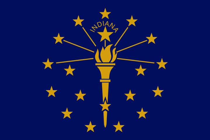 The Indiana state flag