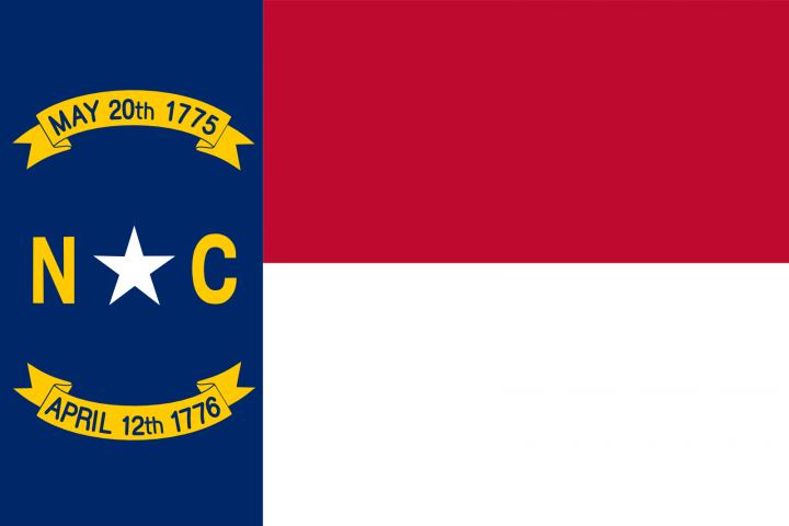The North Carolina state flag