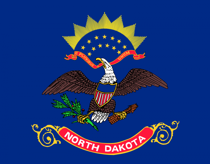 The North Dakota state flag