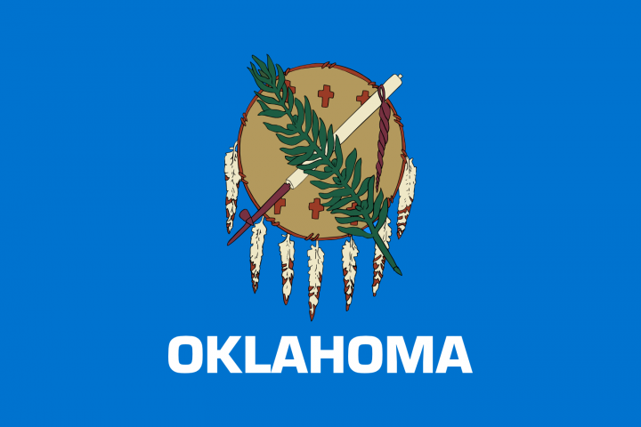 The Oklahoma state flag