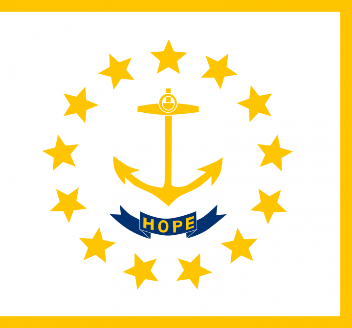 The Rhode Island state flag