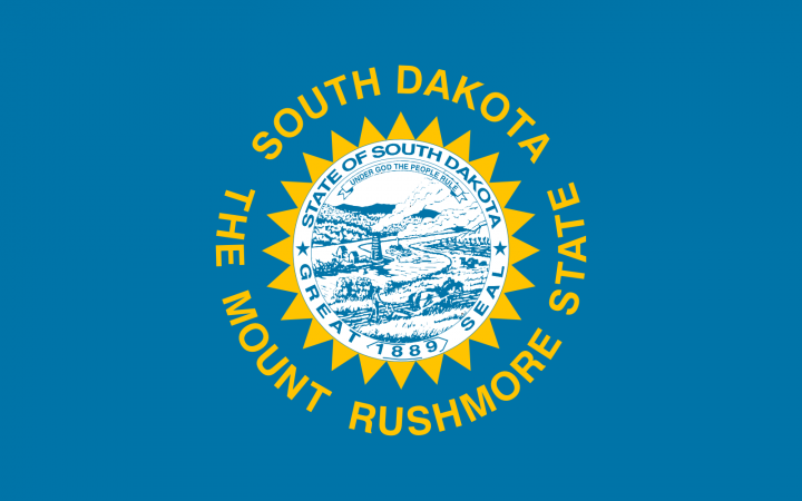 The South Dakota state flag