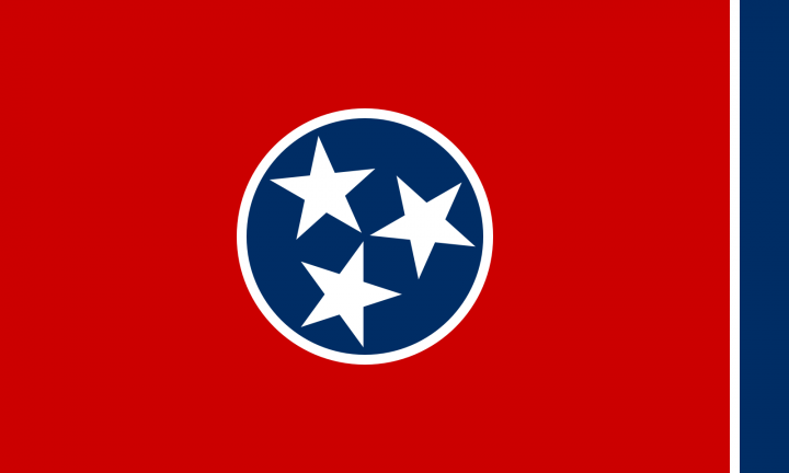 The Tennessee state flag