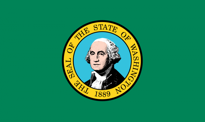 The Washington state flag