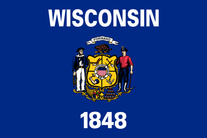 The Wisconsin state flag